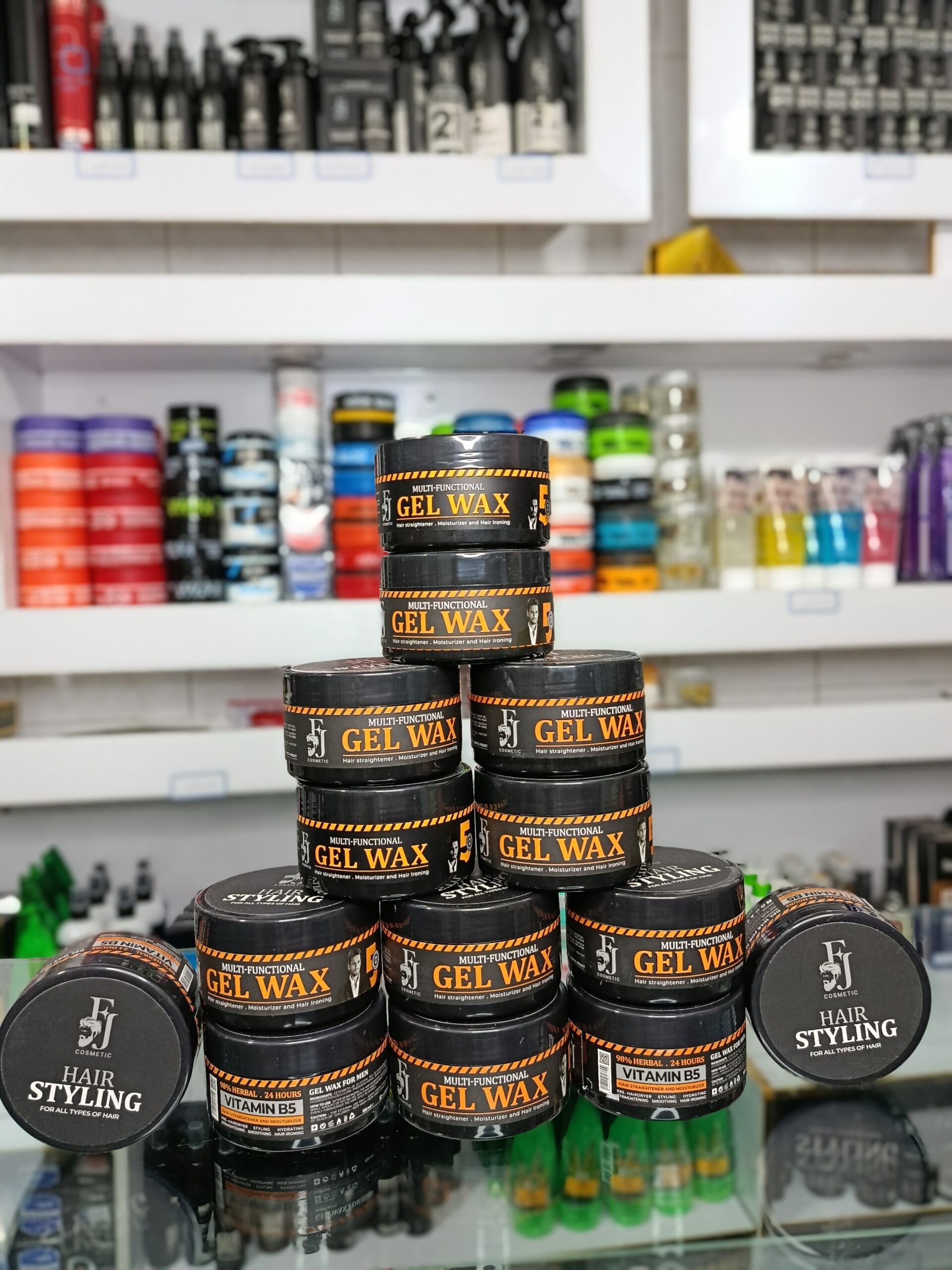 ژل واکس حالت دهنده مو اف جی رنگ نارنجی150میل